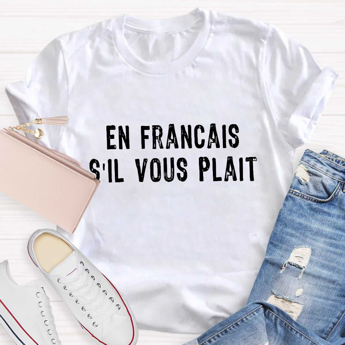 En Francais S'il Vous Plait French Teacher T-Shirt