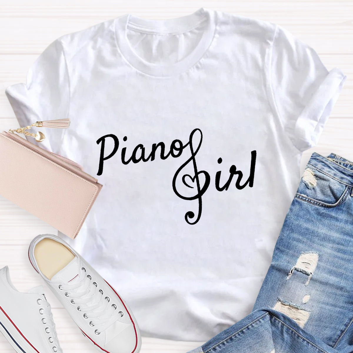 Piano Girl Teacher T-Shirt