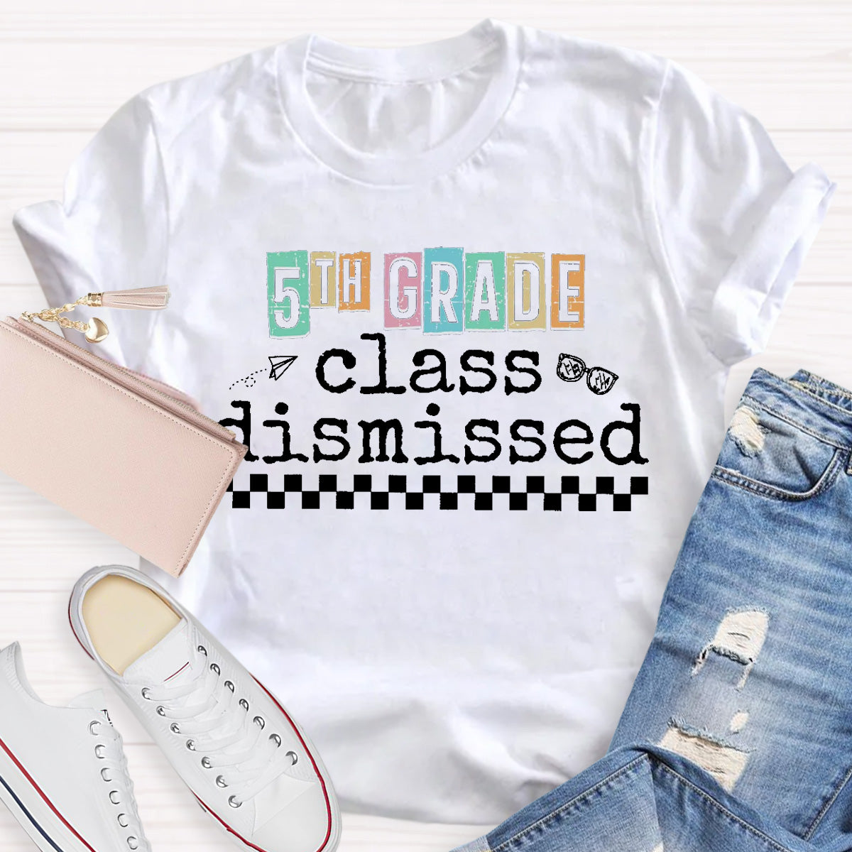 Personalized Grade Class Dismissed Teacher T-Shirt
