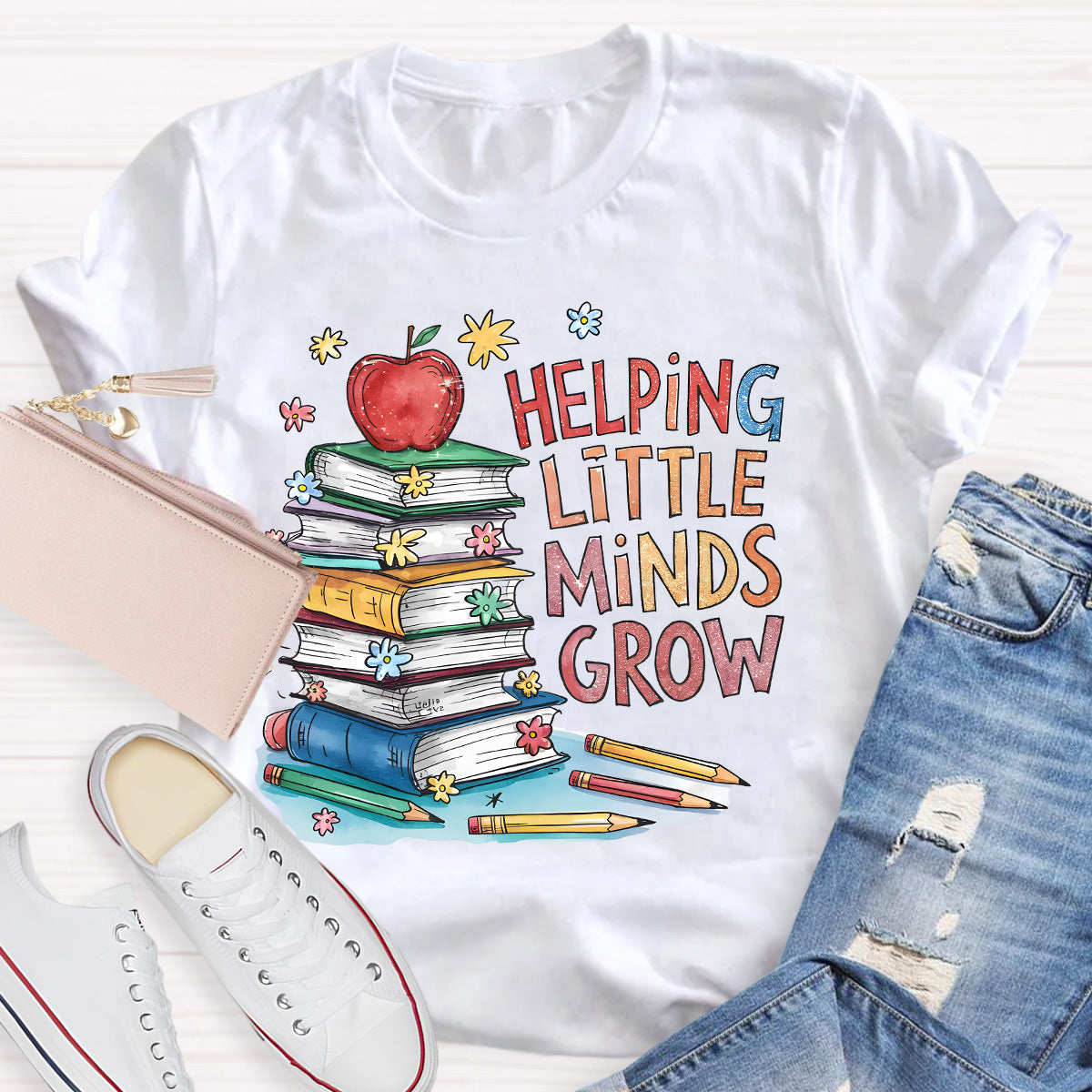 Helping Minds Grow Teacher T-Shirt