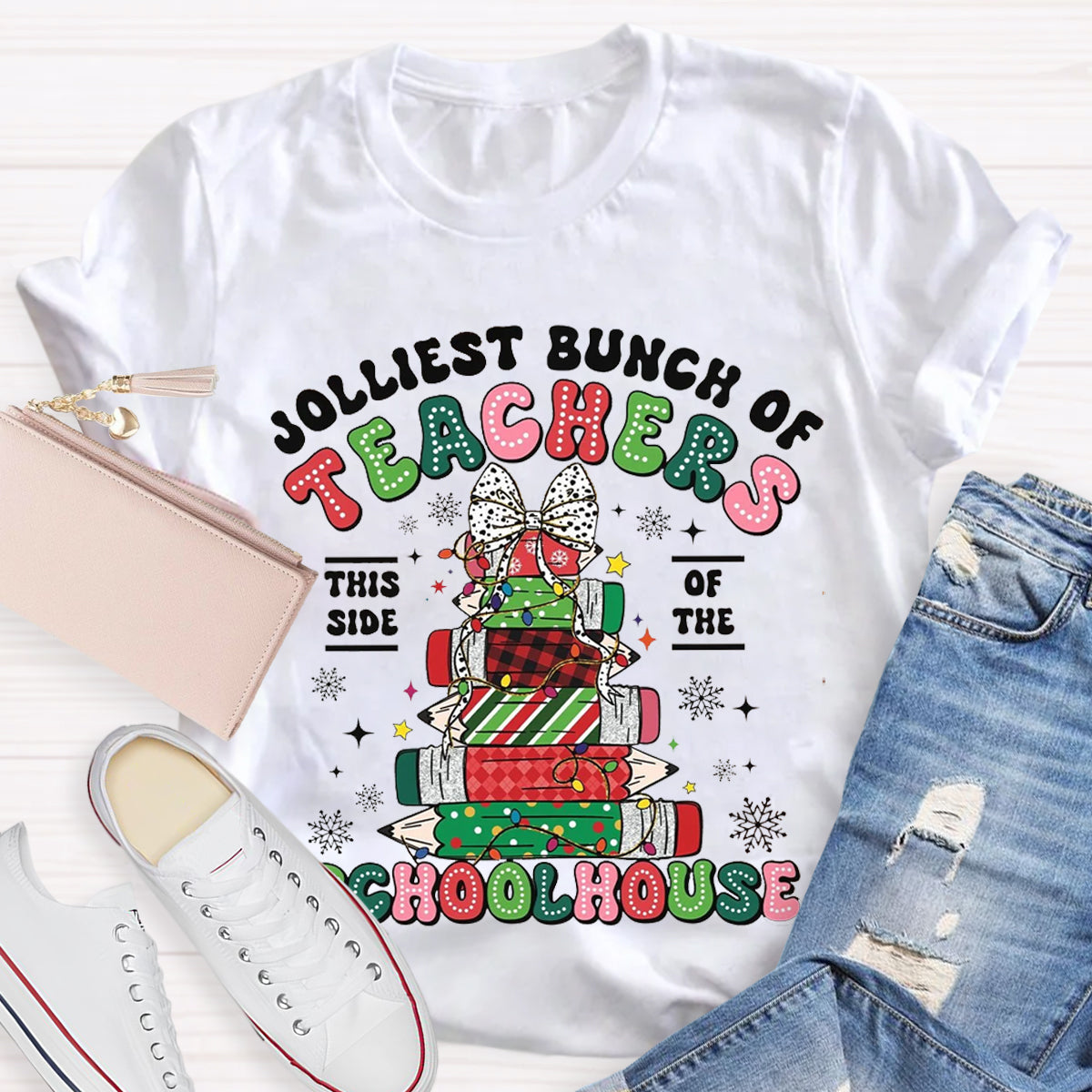 Jolliest Bunch of Teachers Teacher T-Shirt