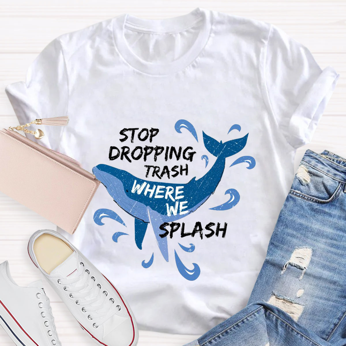 Stop Dropping Trash Into The Splash T-Shirt