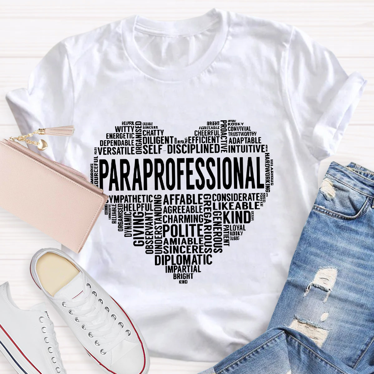 Paraprofessional Teacher Always Be Kind Heart T-Shirt
