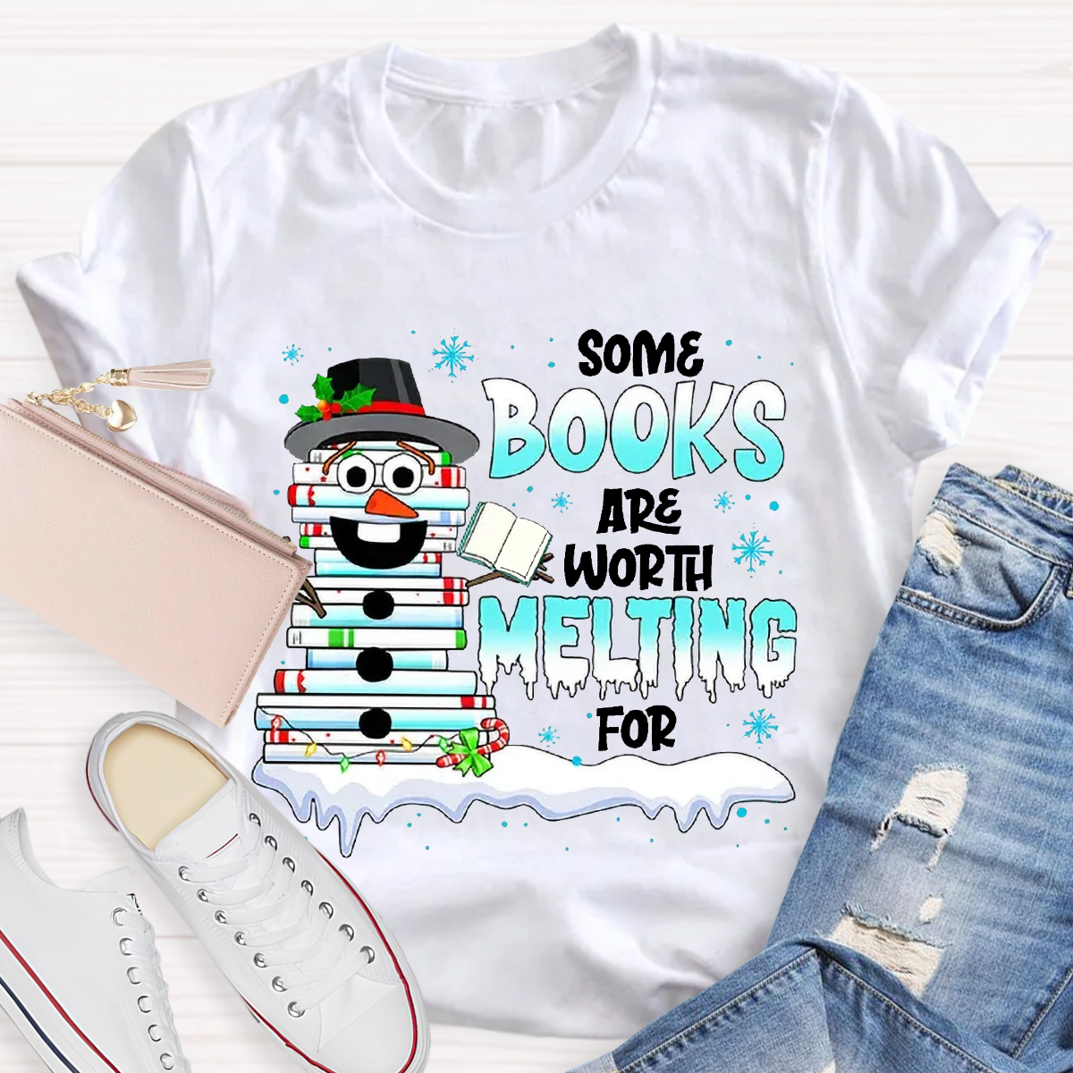 Some Books Are Worth Melting For Teacher T-Shirt