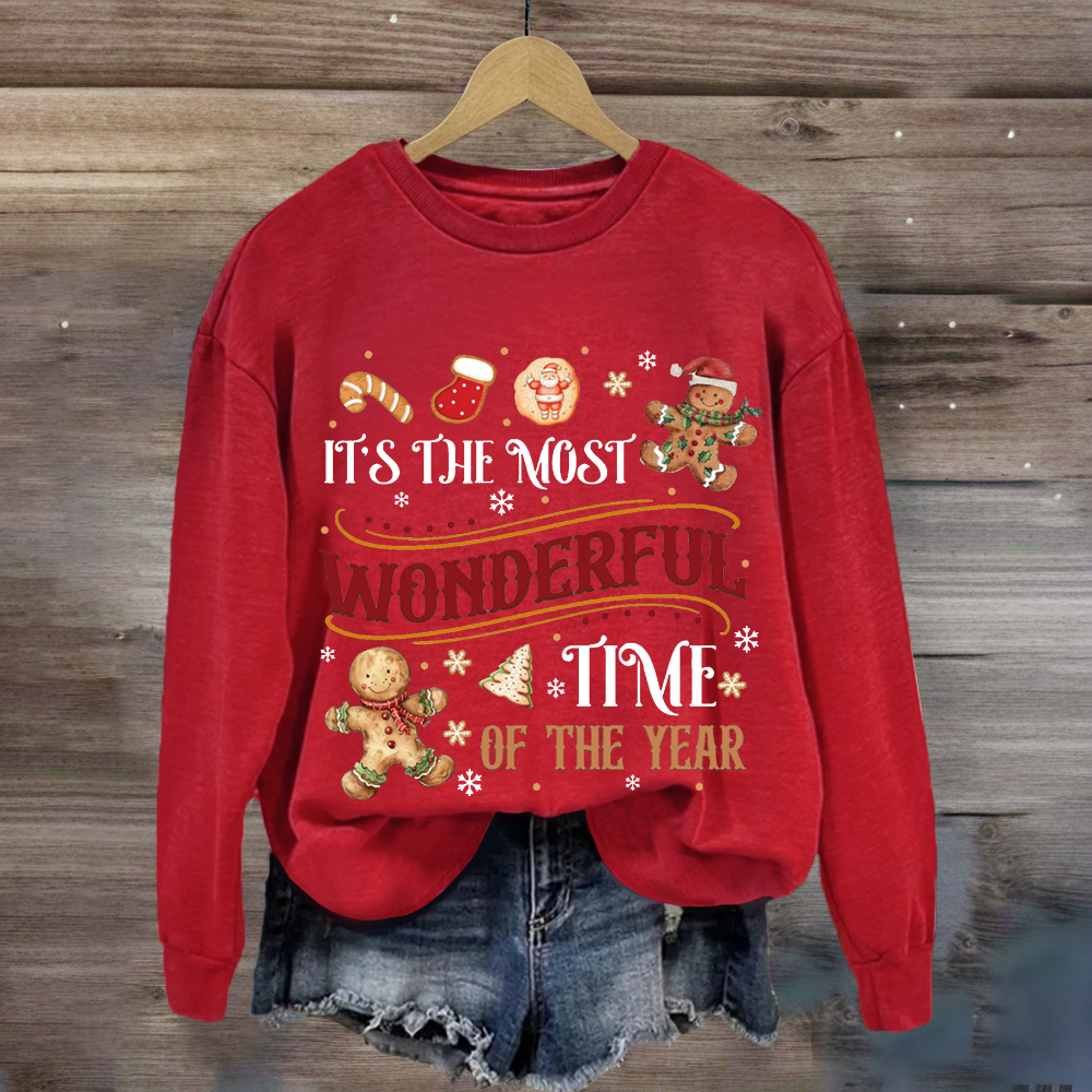 It's The Most Wonderful Time Of The Year Gingerbread Sweatshirt