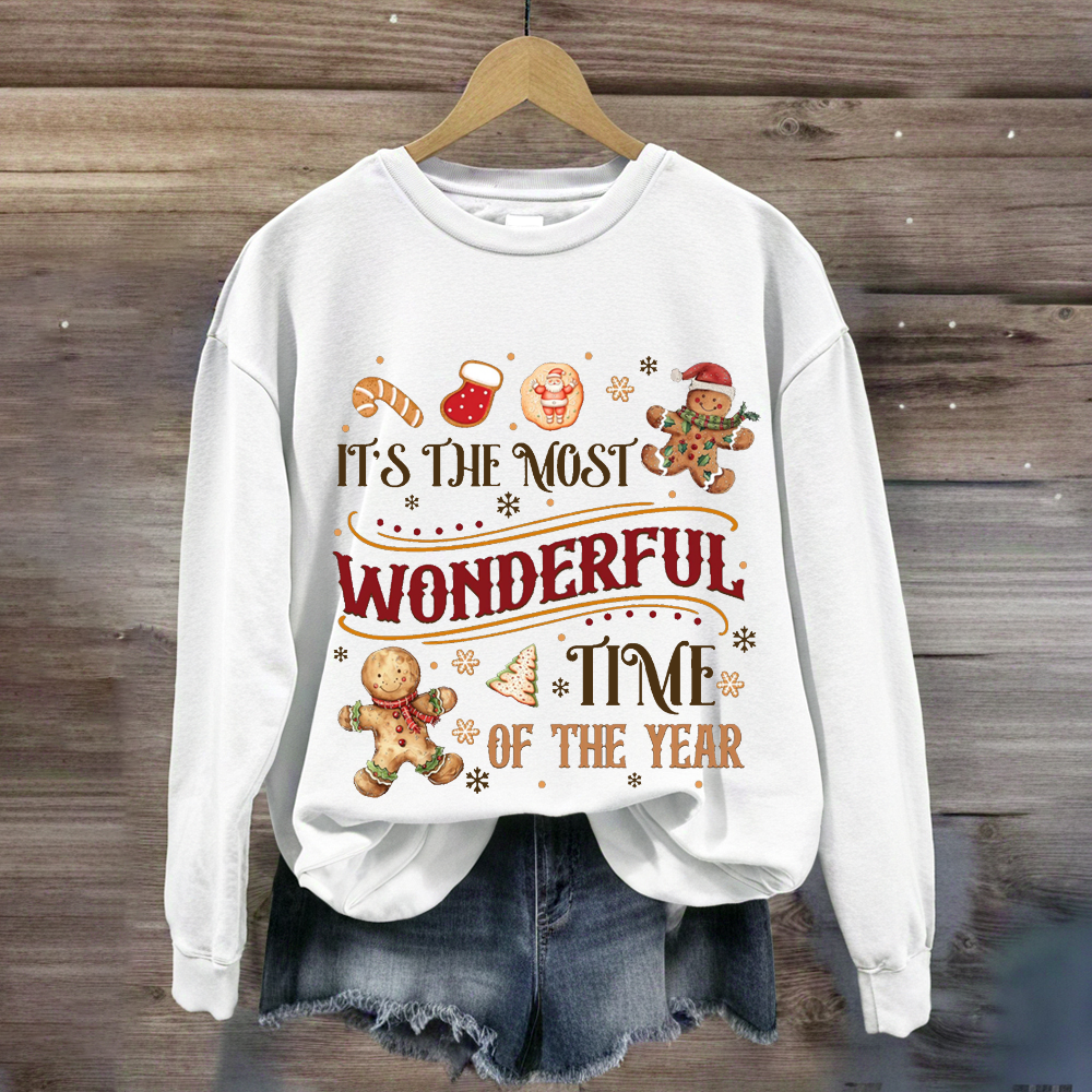 It's The Most Wonderful Time Of The Year Gingerbread Sweatshirt