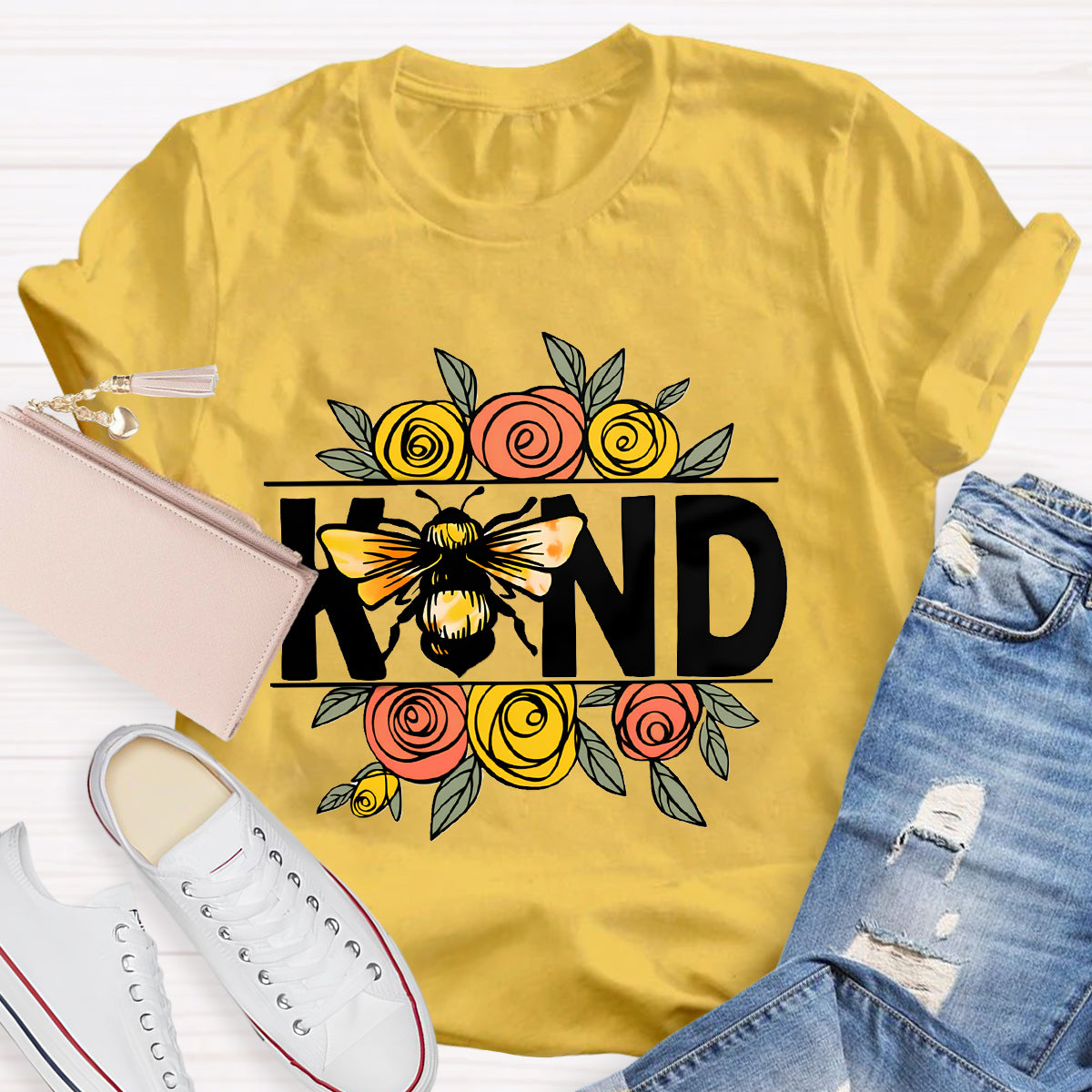 Bee Kind Flowers T-Shirt
