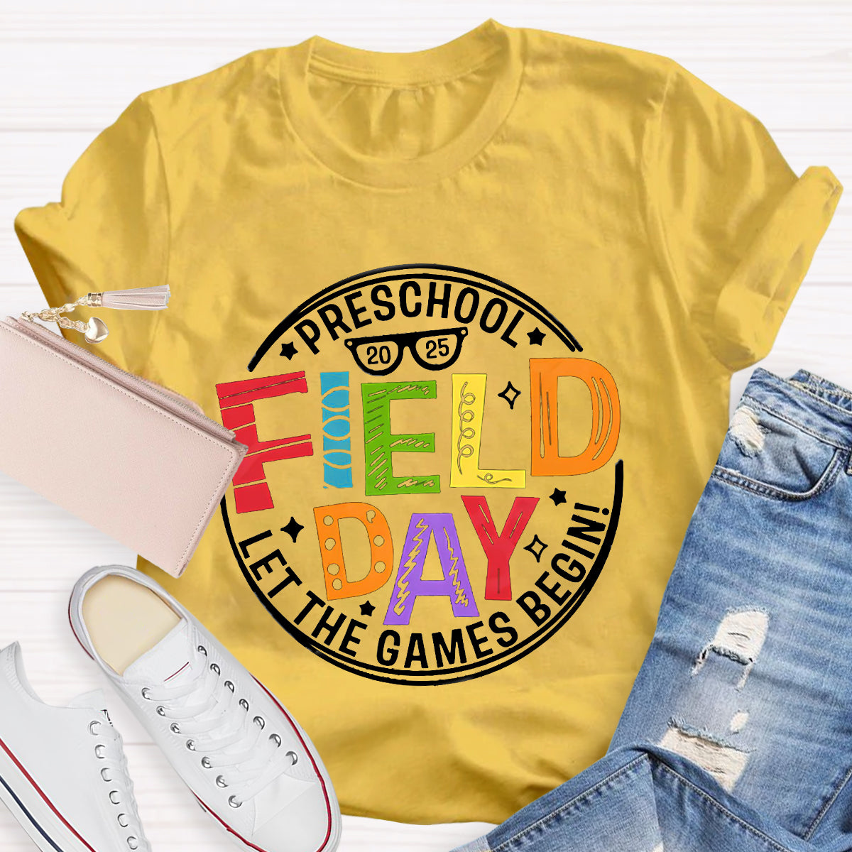Personalized Grade 2025 Field Day Teacher T-Shirt