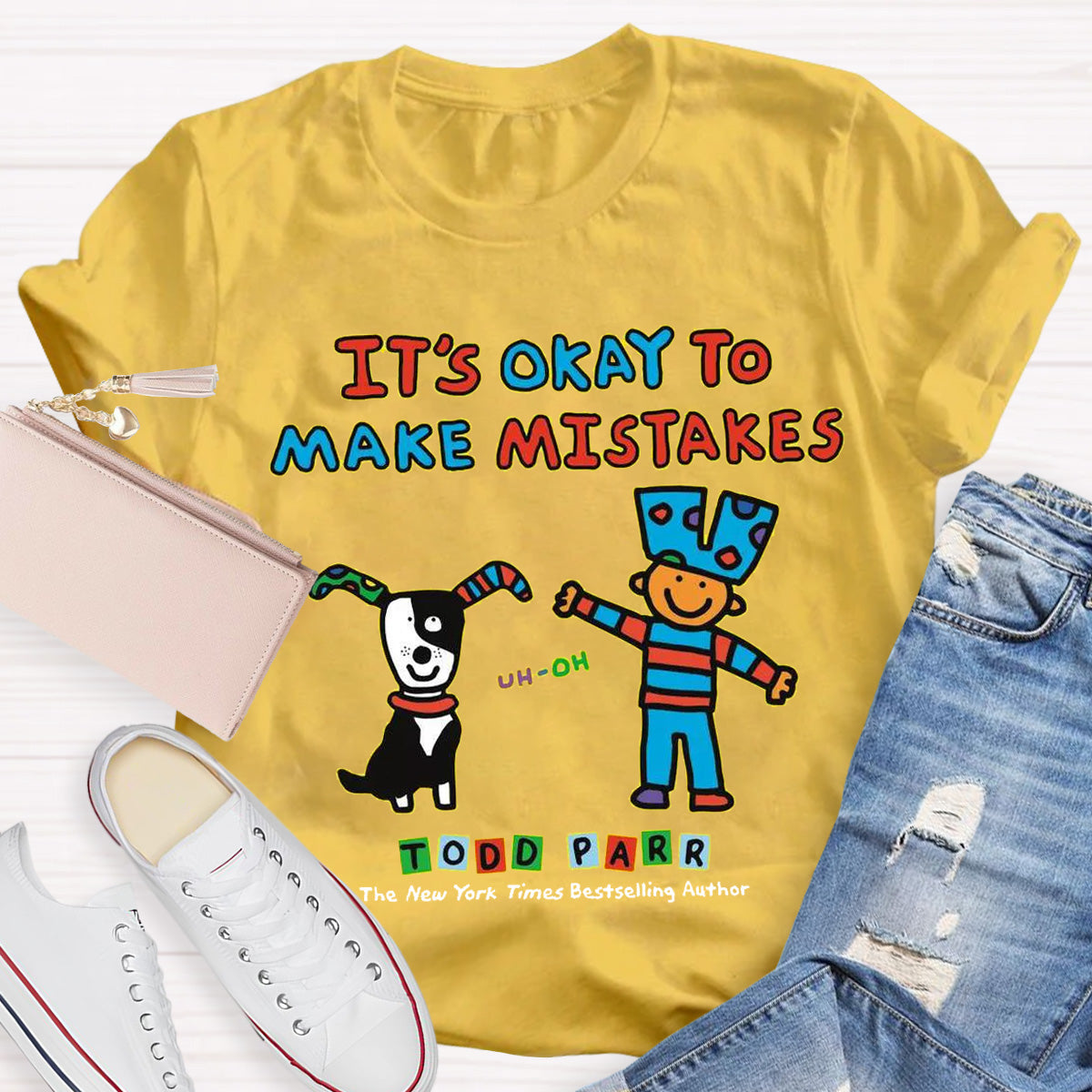 It's Okay to Make Mistakes Teacher T-Shirt