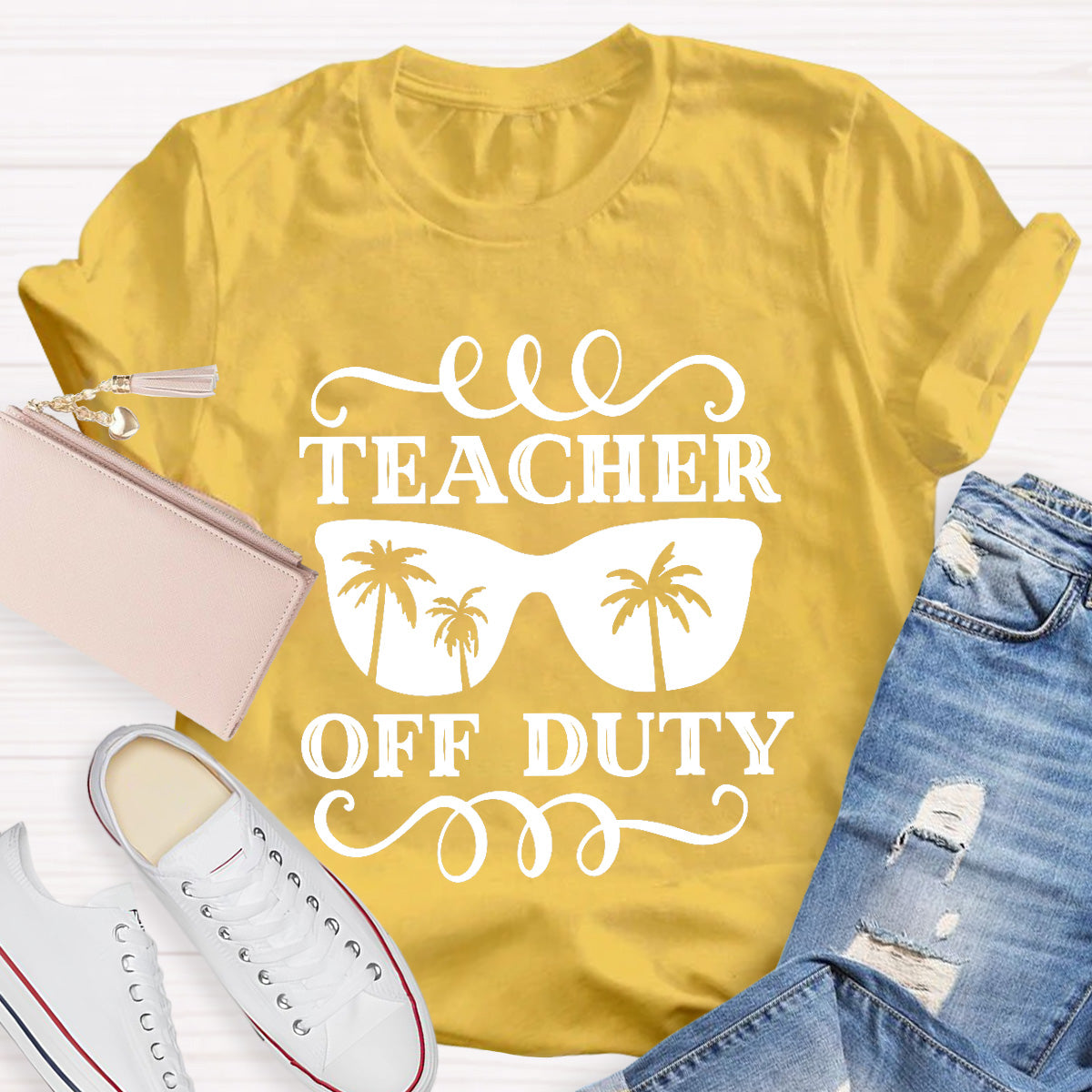 Teacher Off Duty Tree Teacher T-Shirt