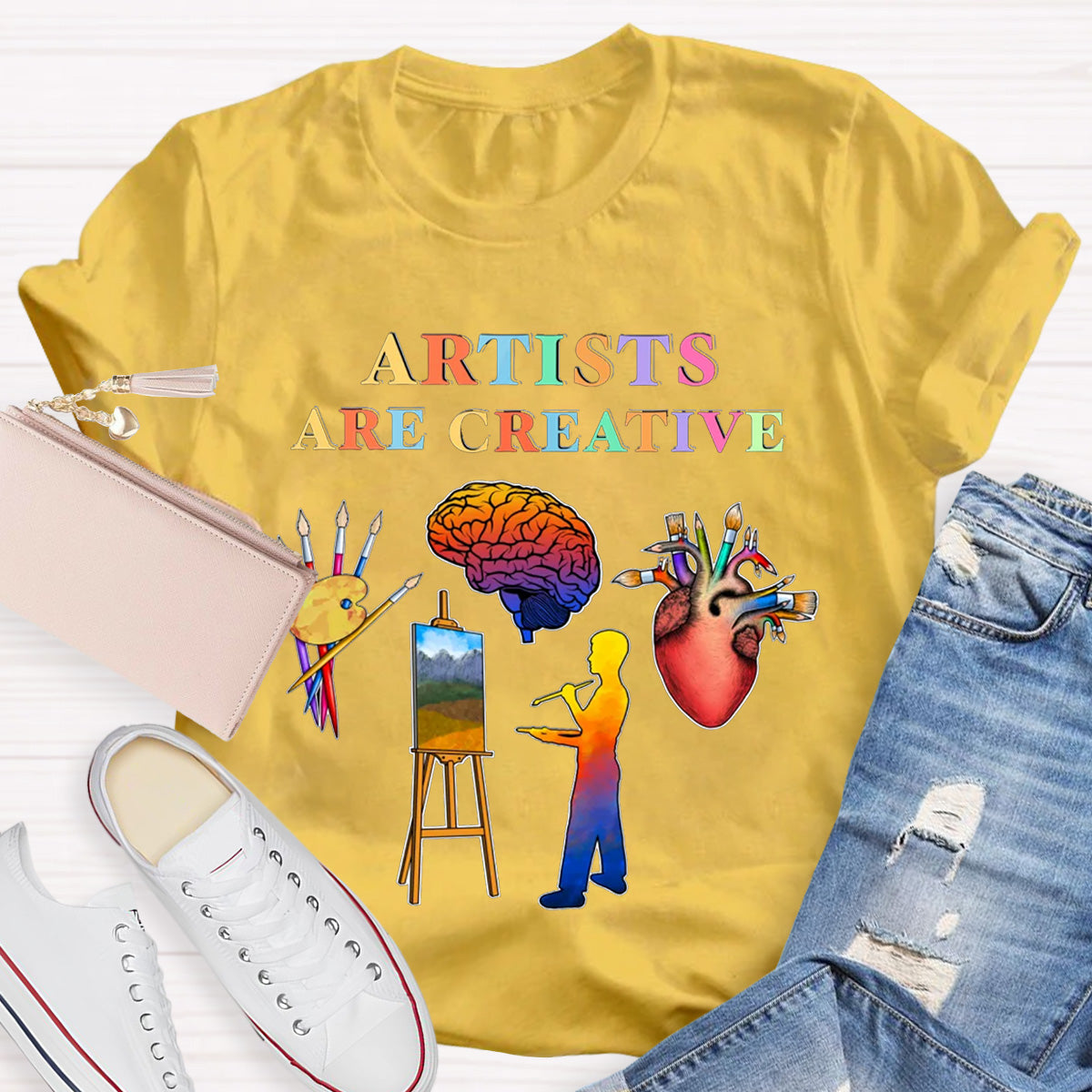 Artists Are Creative Art Teacher T-Shirt