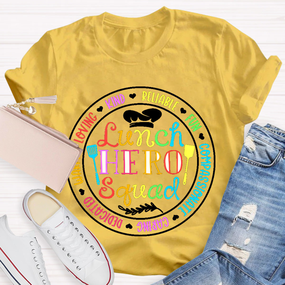Lunch Hero Squad Warm Loving Kind T-Shirt