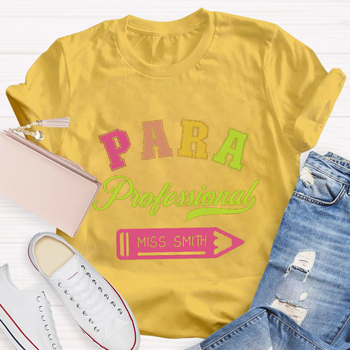 Personalized Name Para Professional Teacher T-Shirt