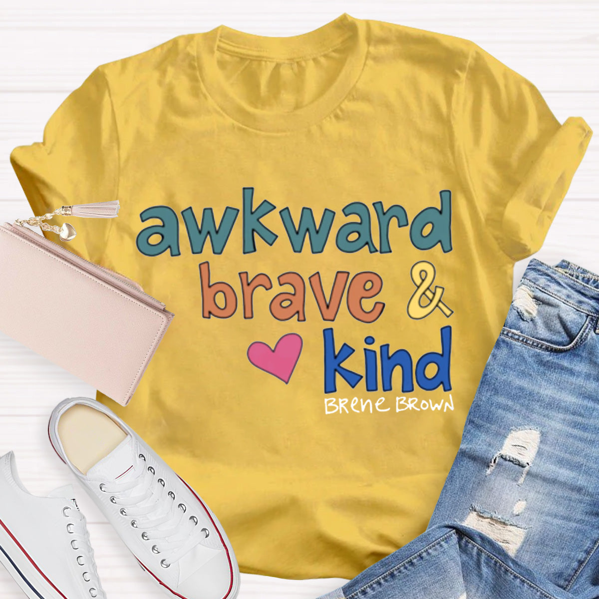 Awkward Brave Kind Teacher T-Shirt