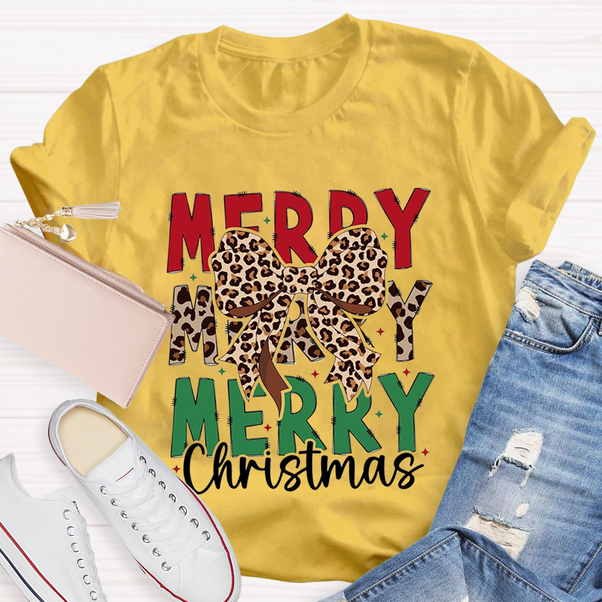 Cute Merry Christmas Teacher T-Shirt
