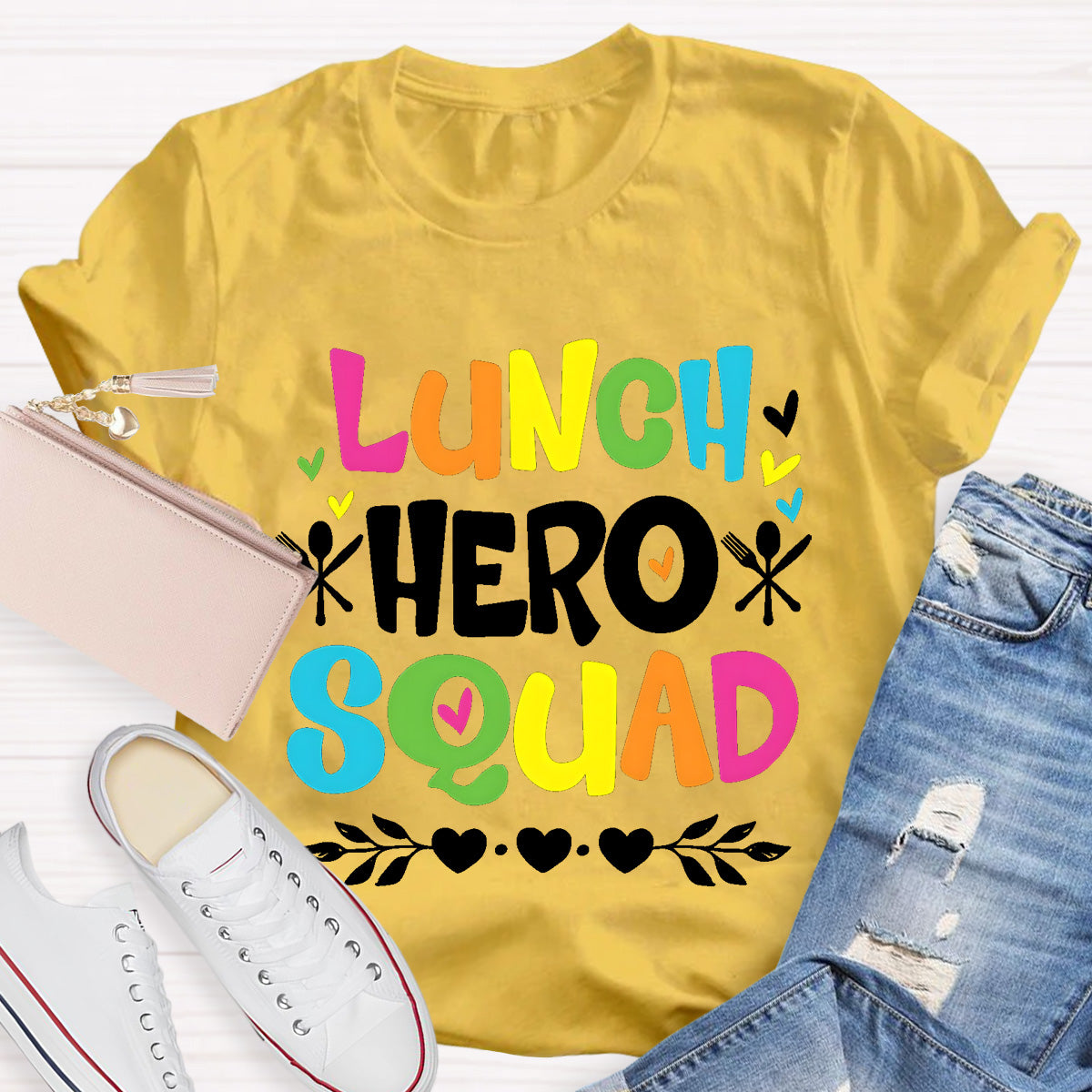 Lunch Hero Squad Teacher T-Shirt
