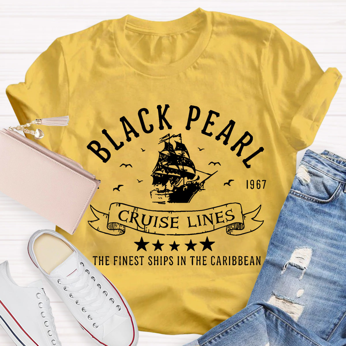 Black Pearl Cruise Lines Teacher T-Shirt