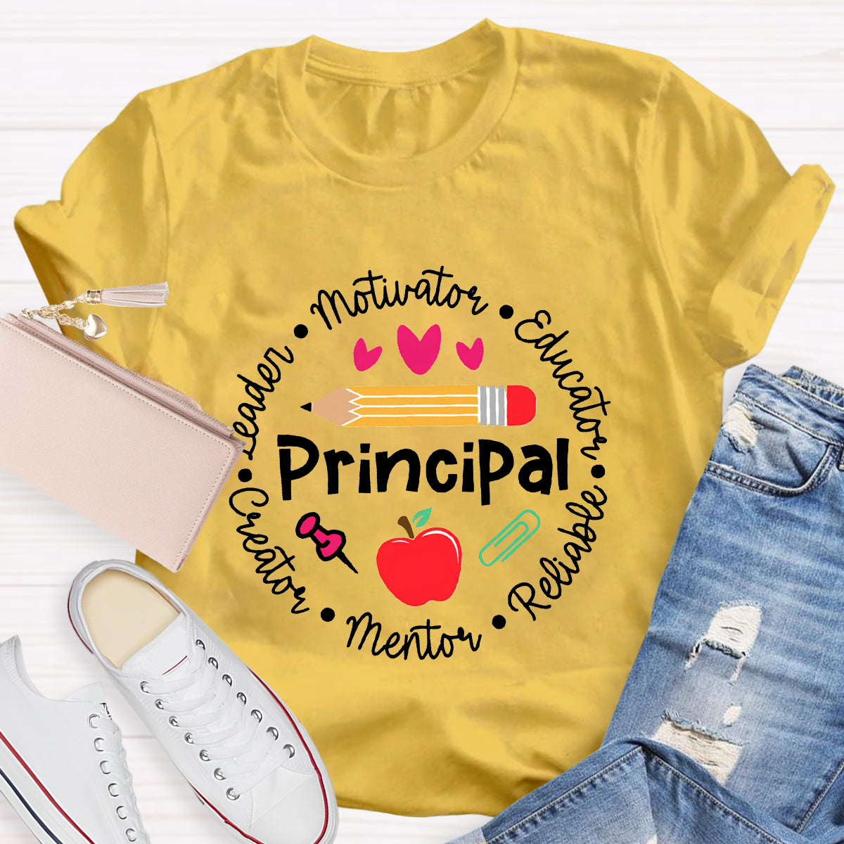 Principal Leader Motivator Educator Teacher T-Shirt
