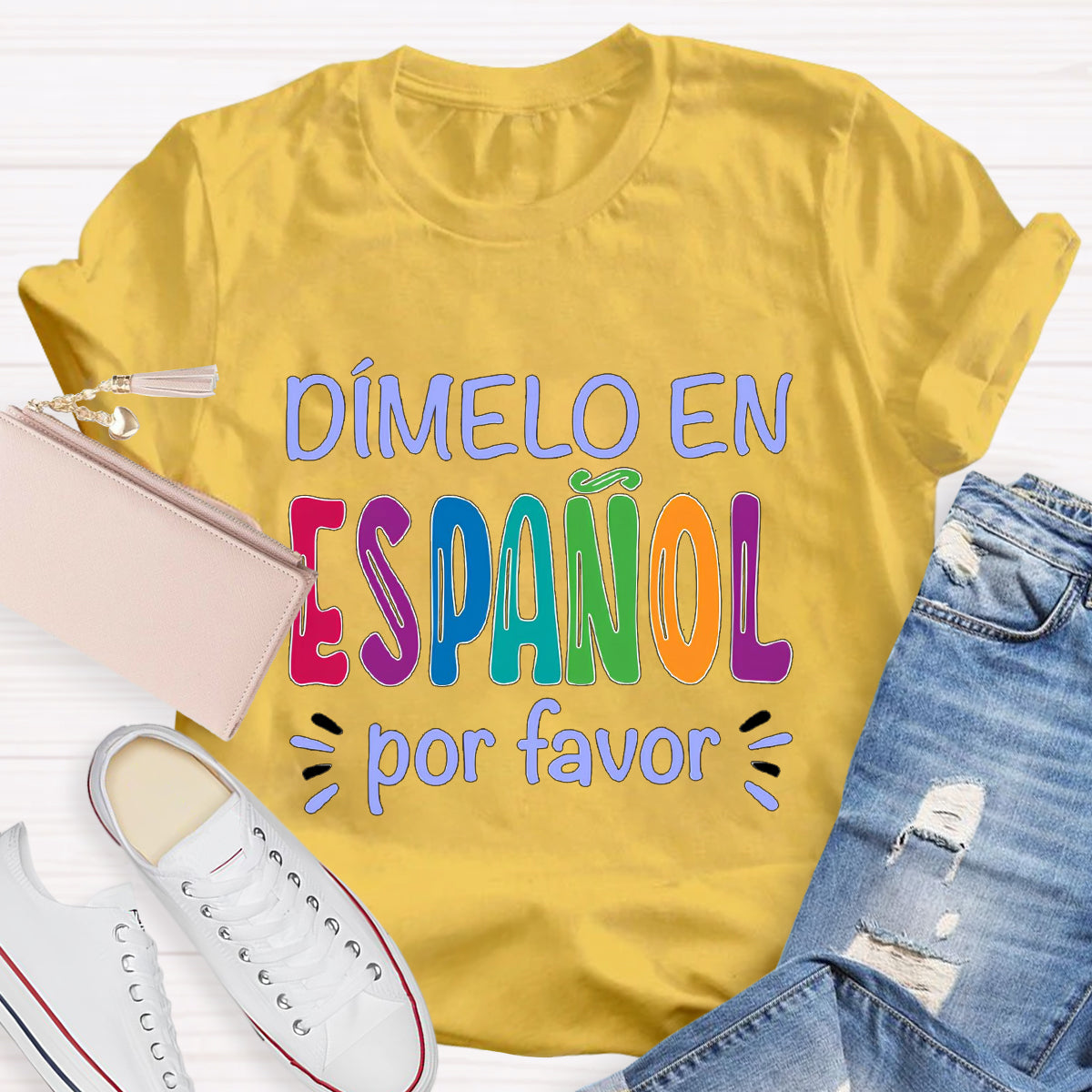 Dimelo En Español Por Favor Spanish Teacher T-Shirt