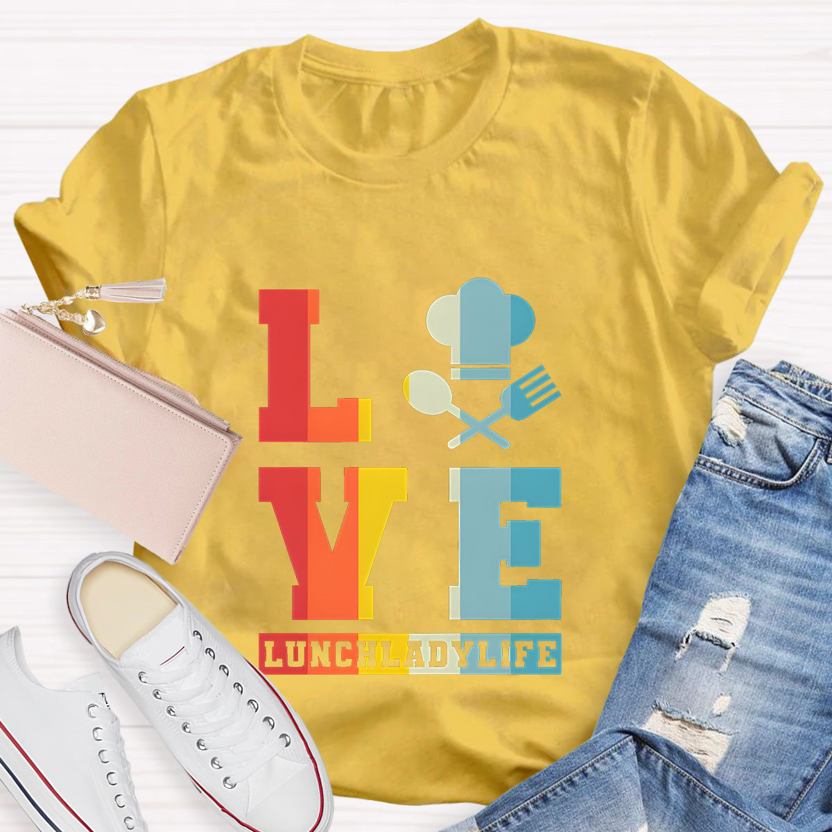 Lunch Lady Life Teacher T-Shirt