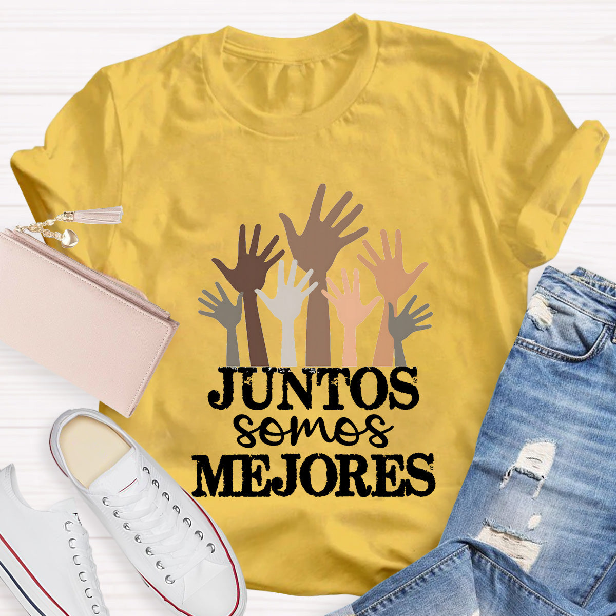 Juntos Somos Mejores Spanish Teacher T-Shirt