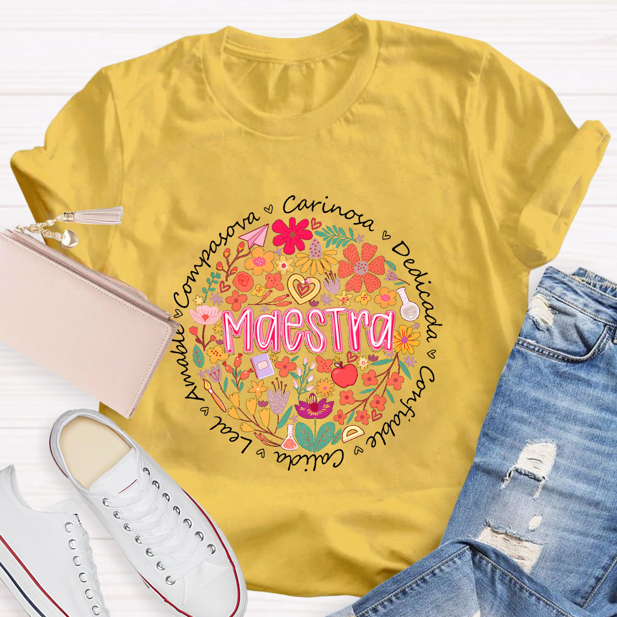 Maestra Teacher Carnosa Love T-Shirt