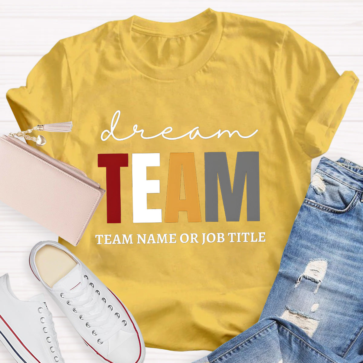 Personalized Team Name Dream Team Teacher T-Shirt
