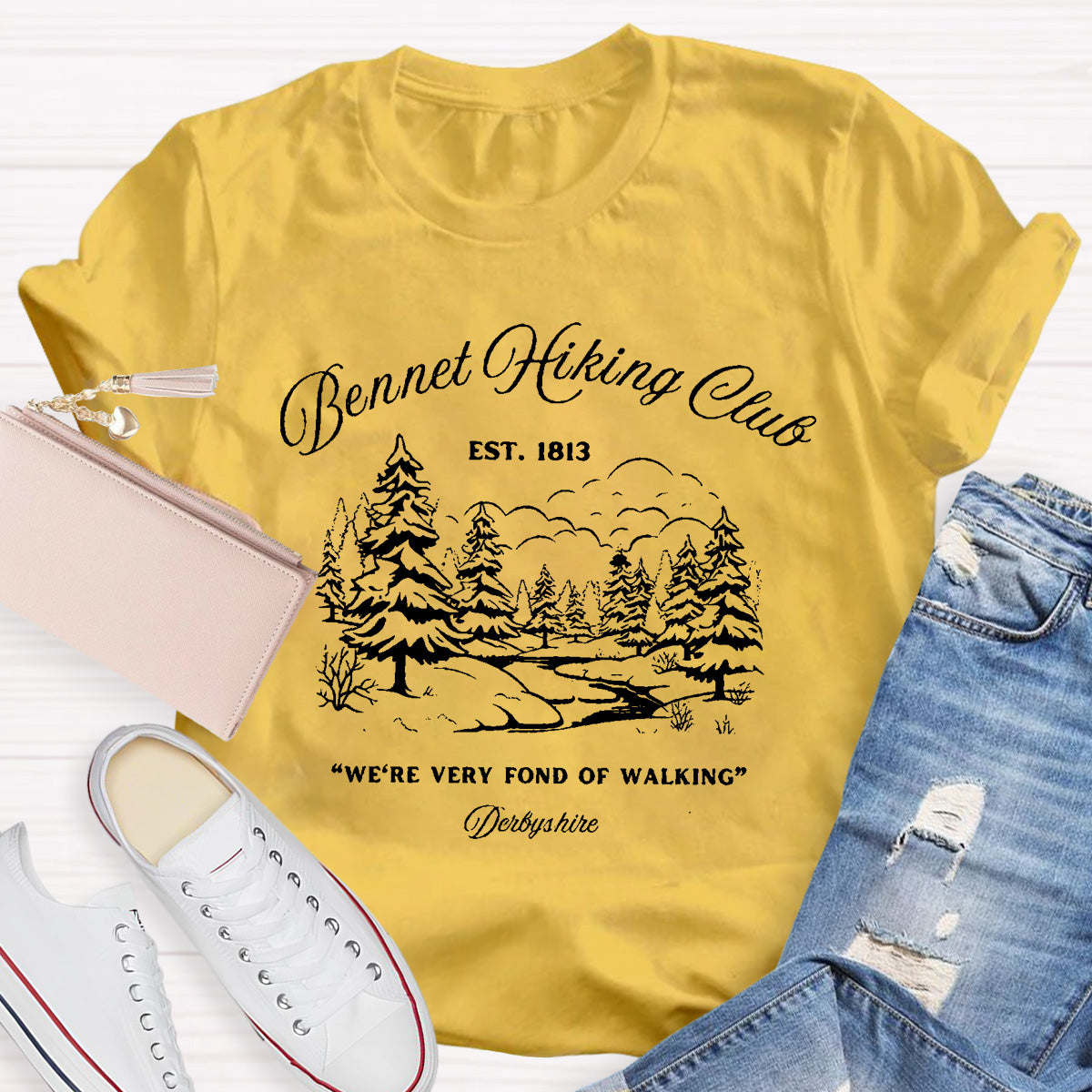 We're Very Fond Of Walking Teacher T-Shirt