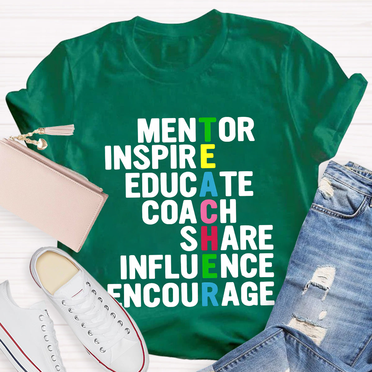 Mentor Inspire Educate Teacher T-Shirt