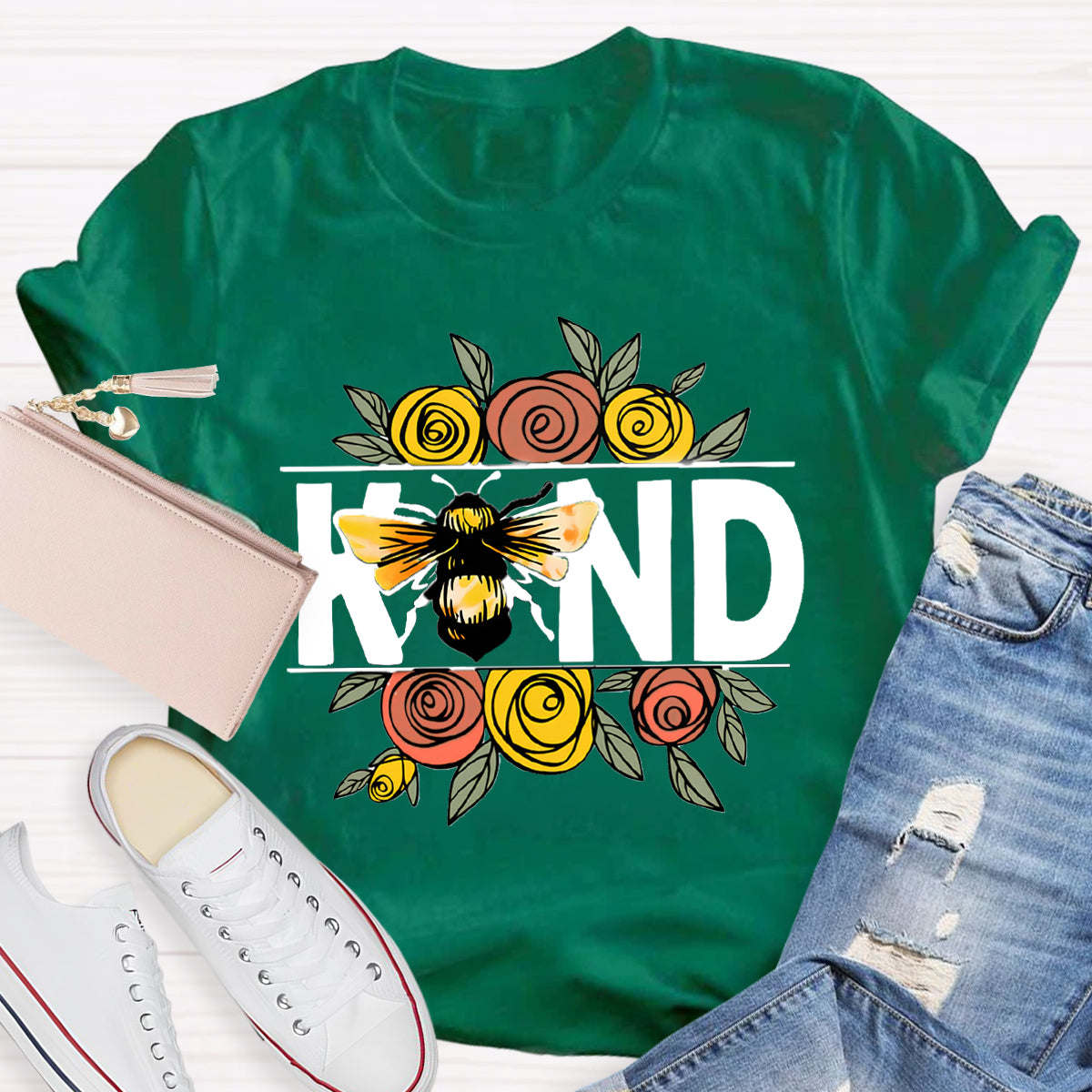 Bee Kind Flowers T-Shirt