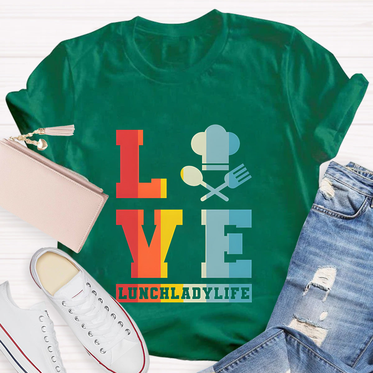 Lunch Lady Life Teacher T-Shirt