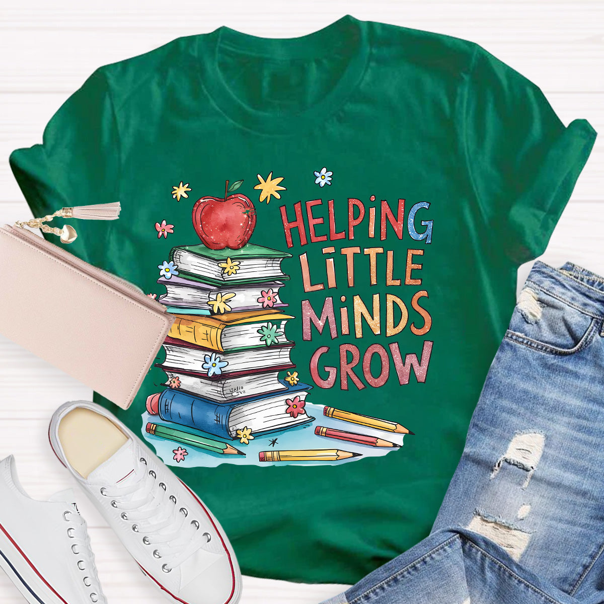 Helping Minds Grow Teacher T-Shirt