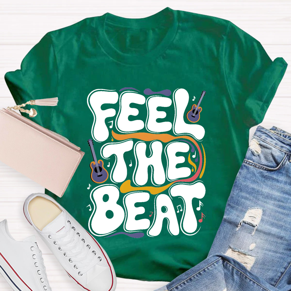 Feel The Beat Teacher T-Shirt