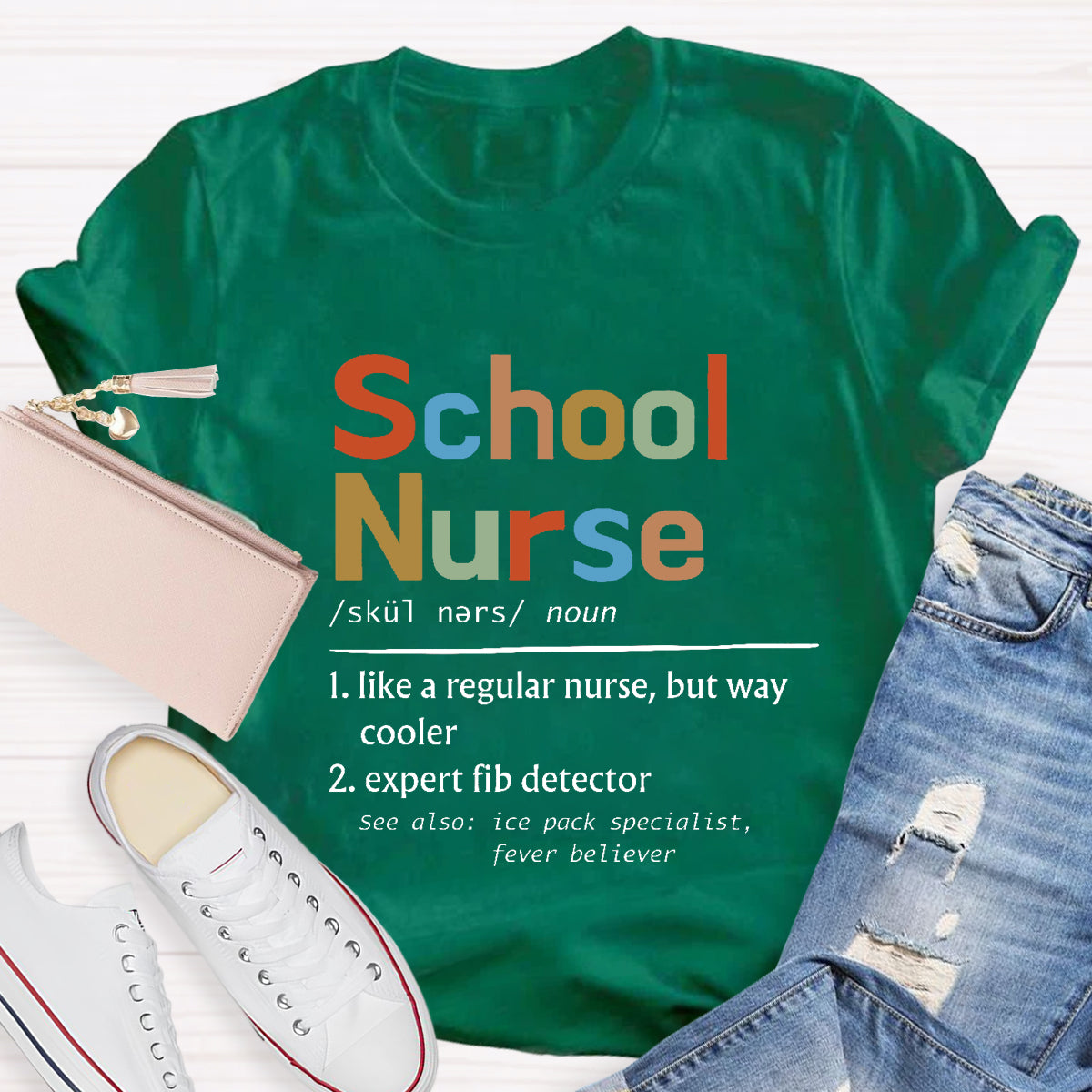 School Nurse Like Normal Nurse But Way Cooler T-Shirt