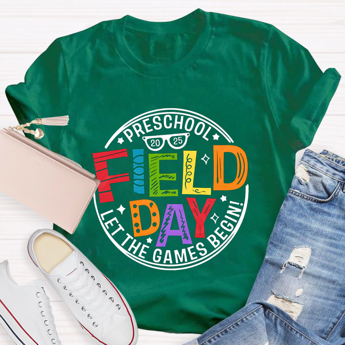 Personalized Grade 2025 Field Day Teacher T-Shirt