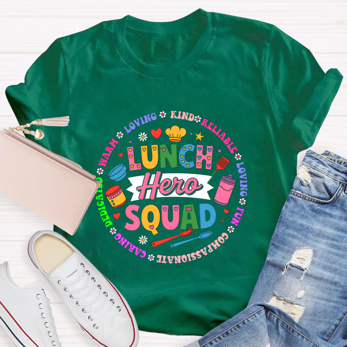 Lunch Hero Squad Love Students T-Shirt