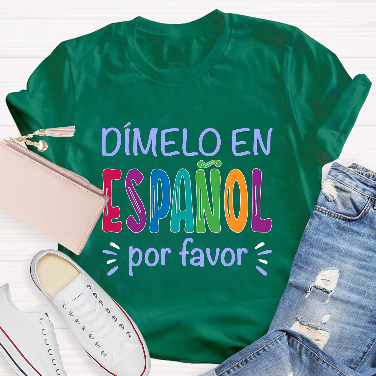 Dimelo En Español Por Favor Spanish Teacher T-Shirt