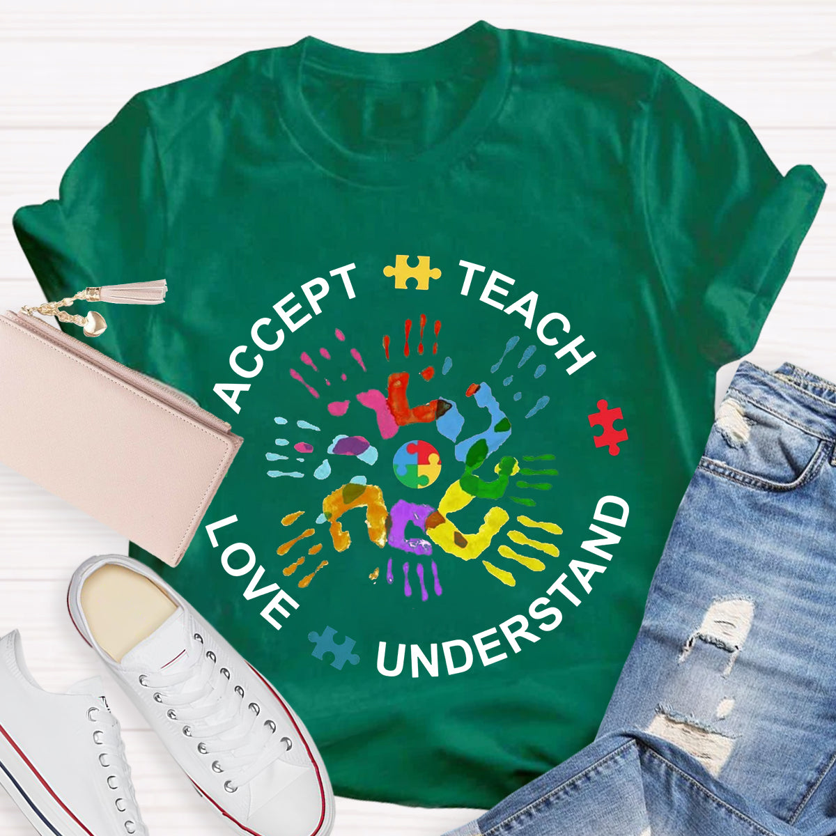 Teach Love Understand And Accept Teacher T-Shirt