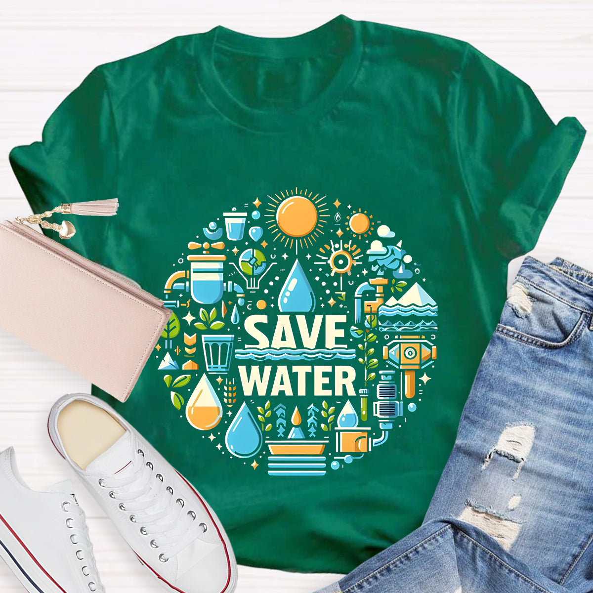 Save Water Teacher T-Shirt