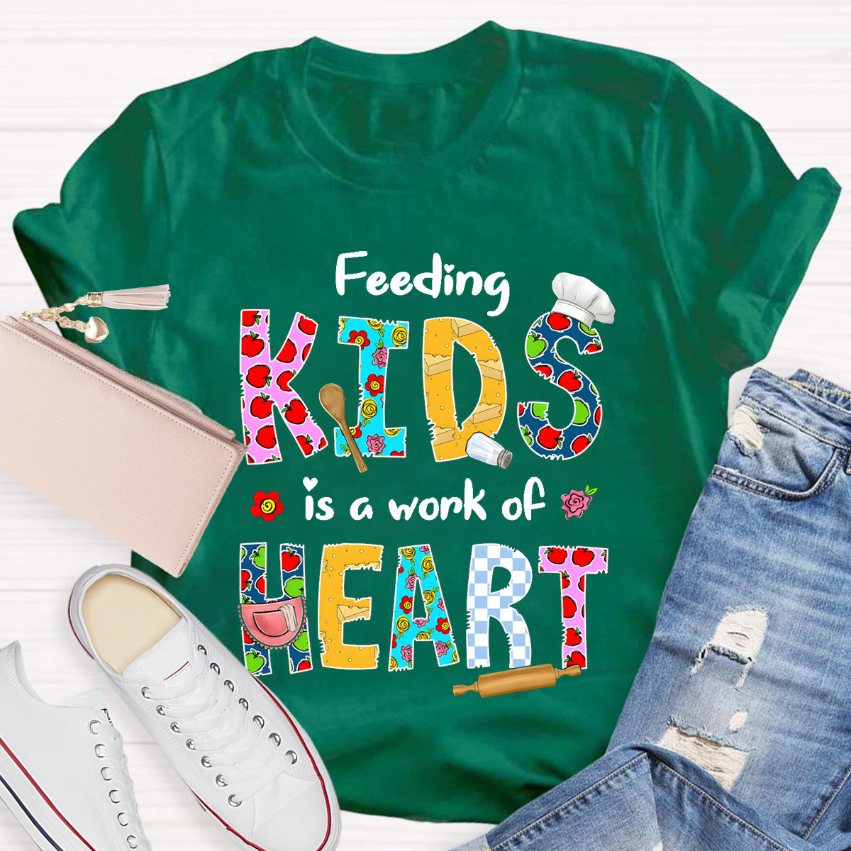 Feeding Kids Is A Work of Heart T-Shirt