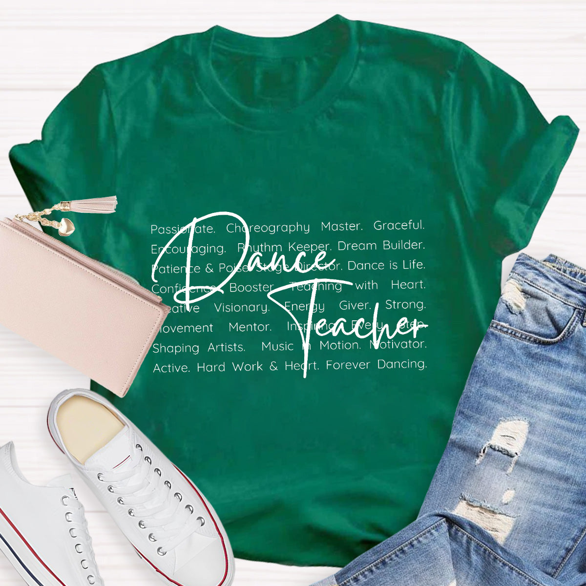 Dance Teacher Definition Hard Work And Heart T-Shirt