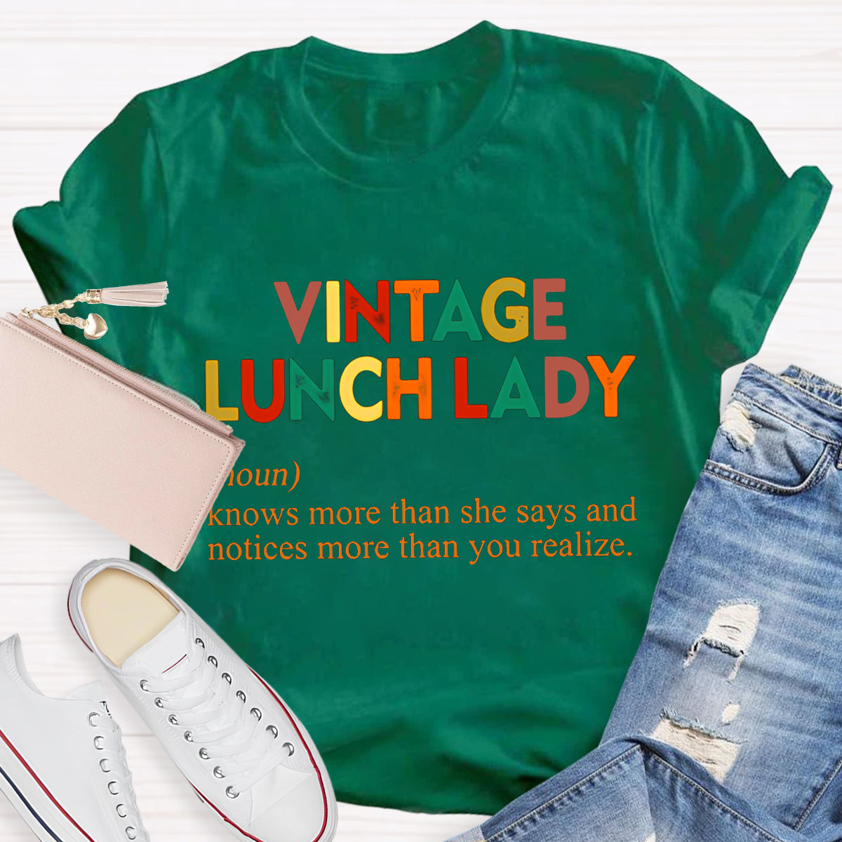 Vintage Lunch Lady Teacher T-Shirt