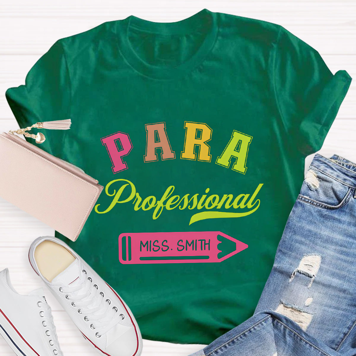 Personalized Name Para Professional Teacher T-Shirt