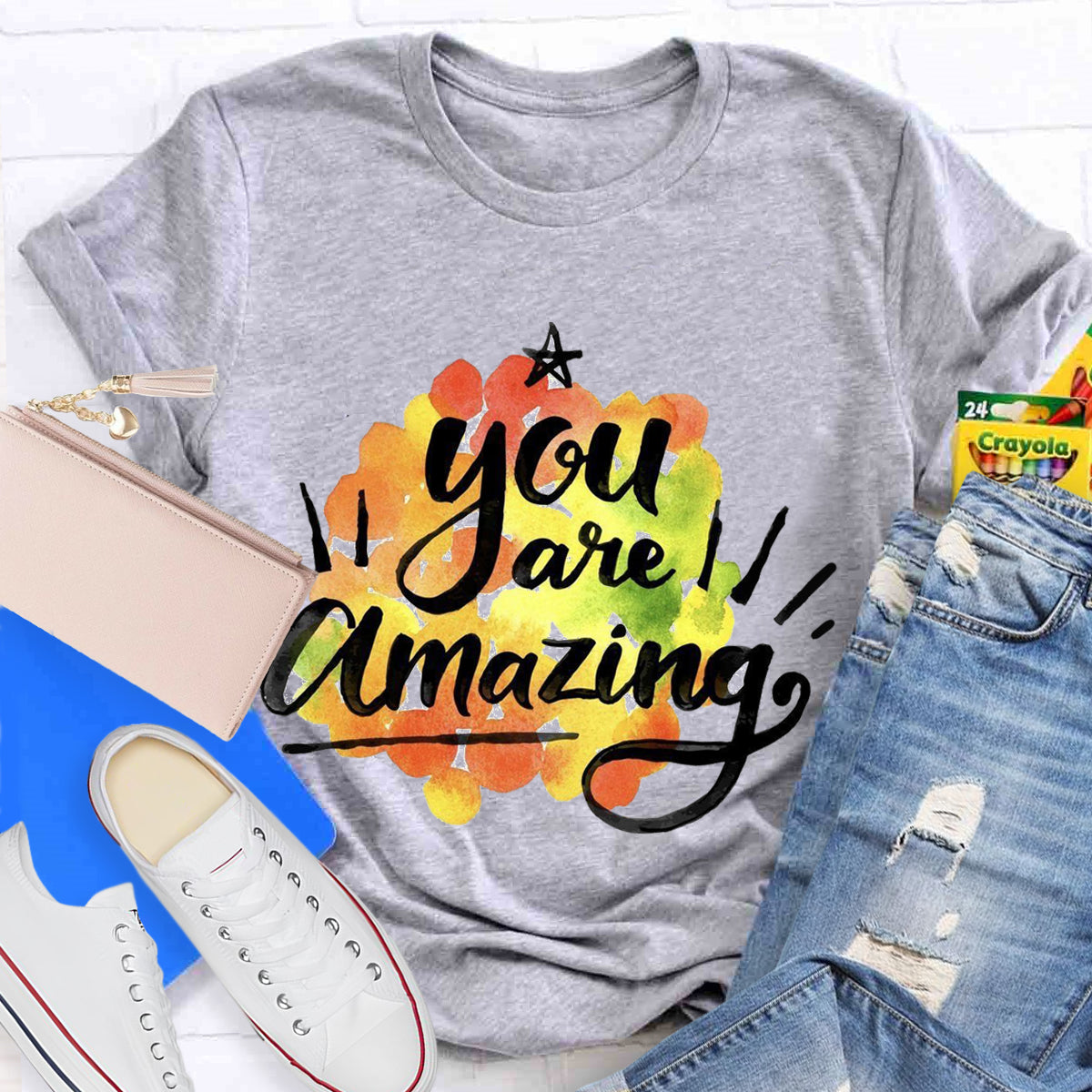 You Are Amazing Teacher Positive Quotes T-Shirt