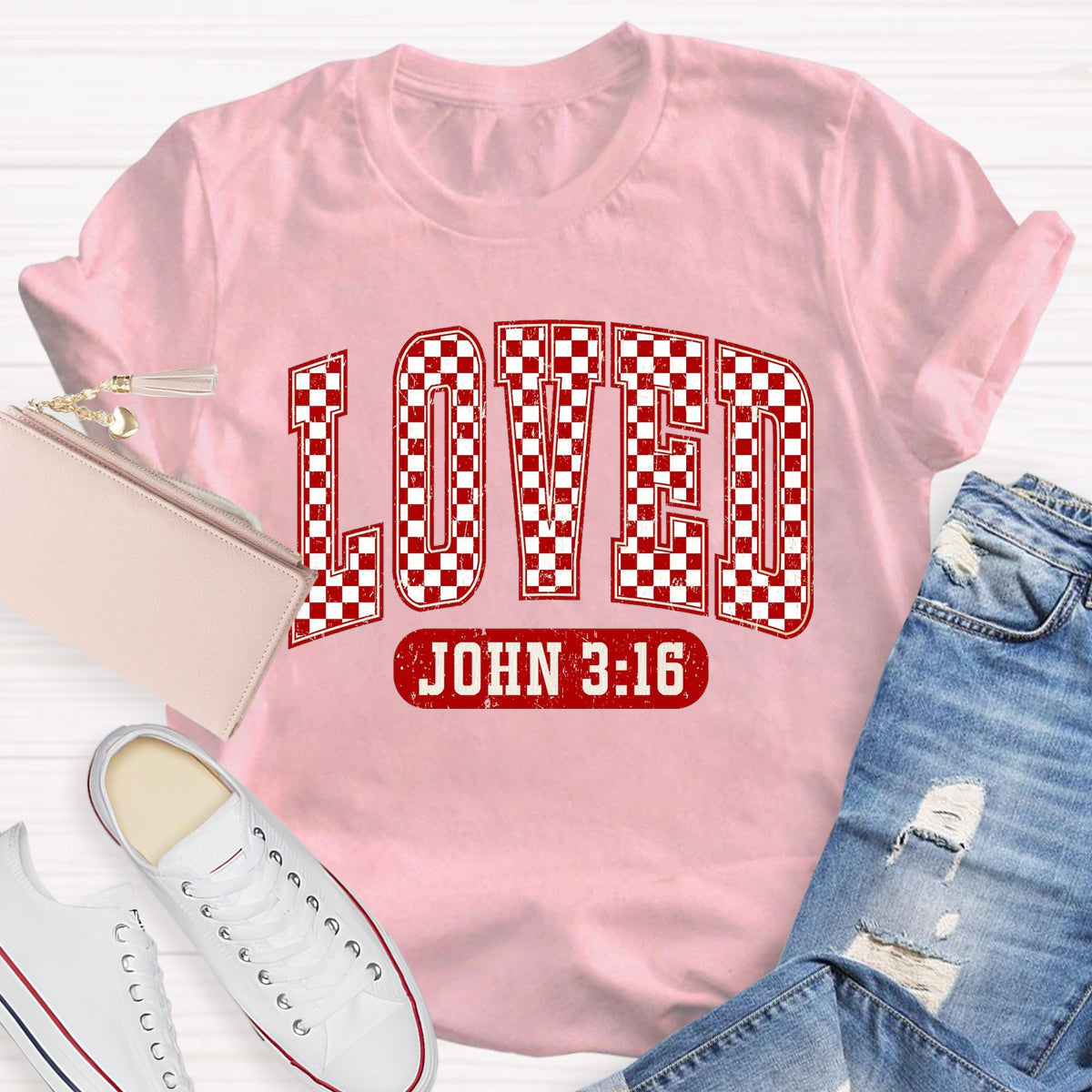 Valentine Loved John 3:16 T-Shirt