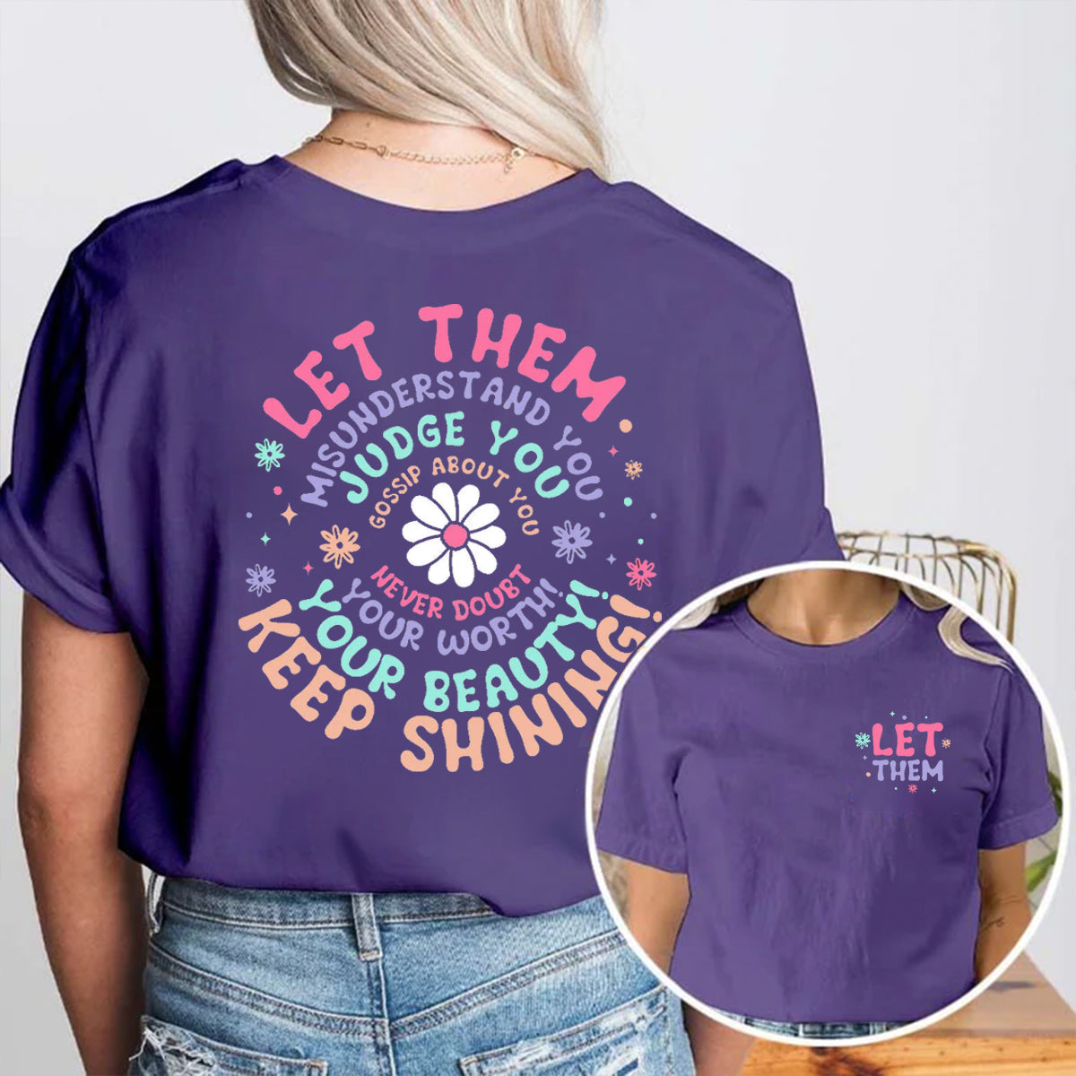 Keep Shining Double Printed T-shirt