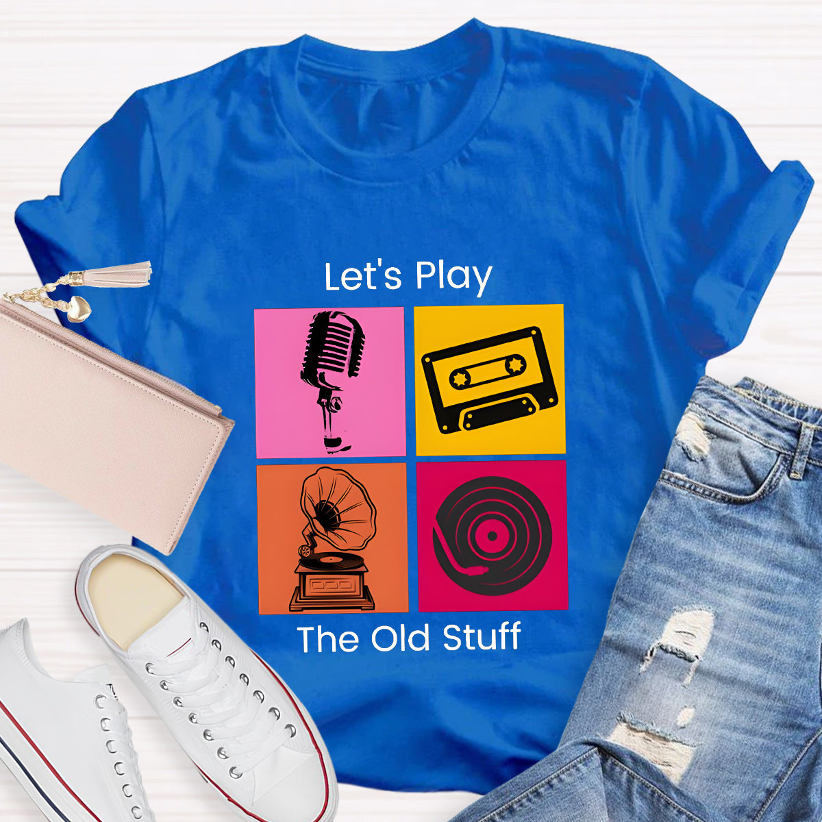 Let'S Play The Old Stuff Music Lover T-Shirt