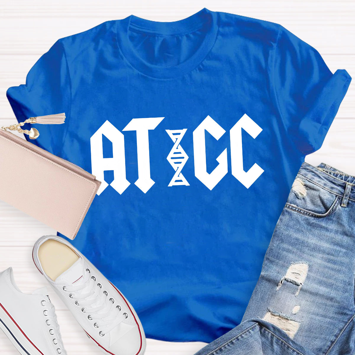 ATGC Molecular Biology Genetics Teacher T-Shirt