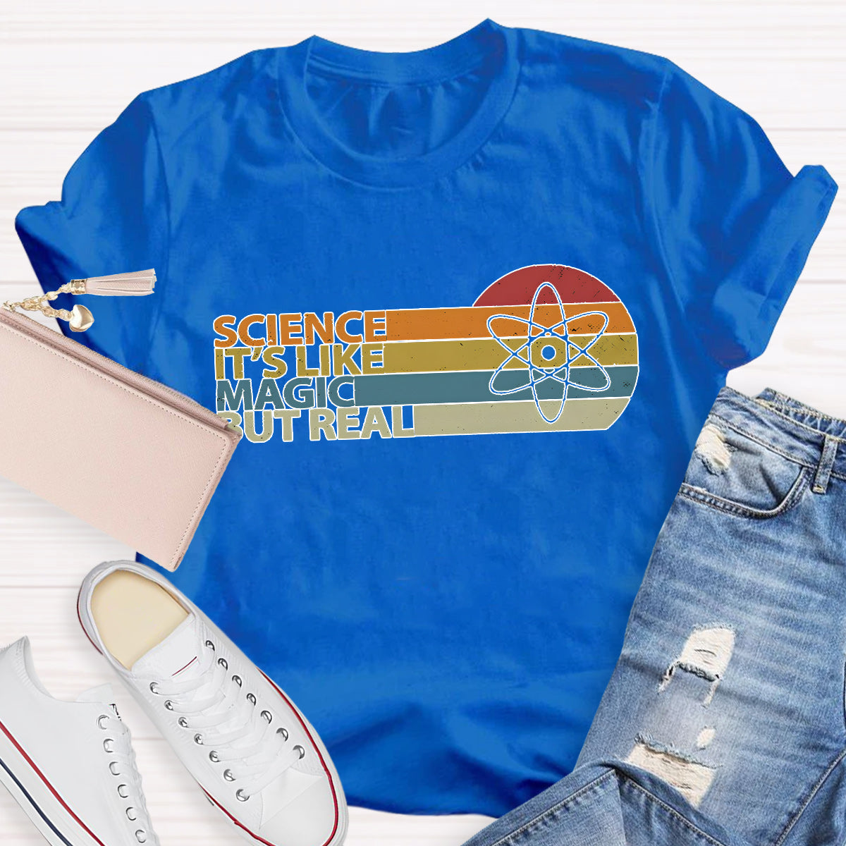 Science Is Like Magic But Real Teacher T-Shirt