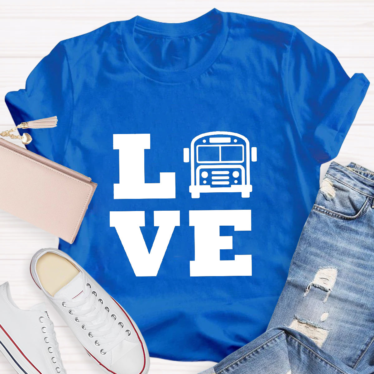 School Bus Driver Love Students Teacher T-Shirt